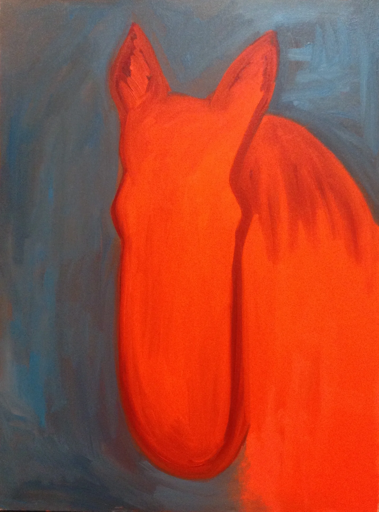Red Faced 40”x30”