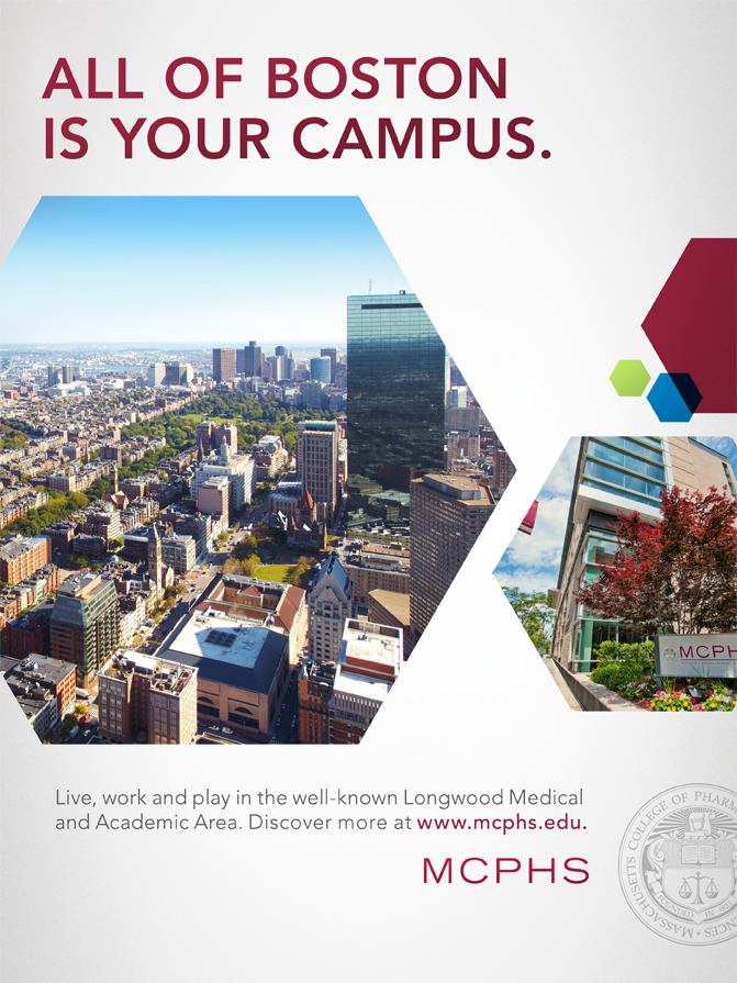 Pop-Up travel board for MCPHS.