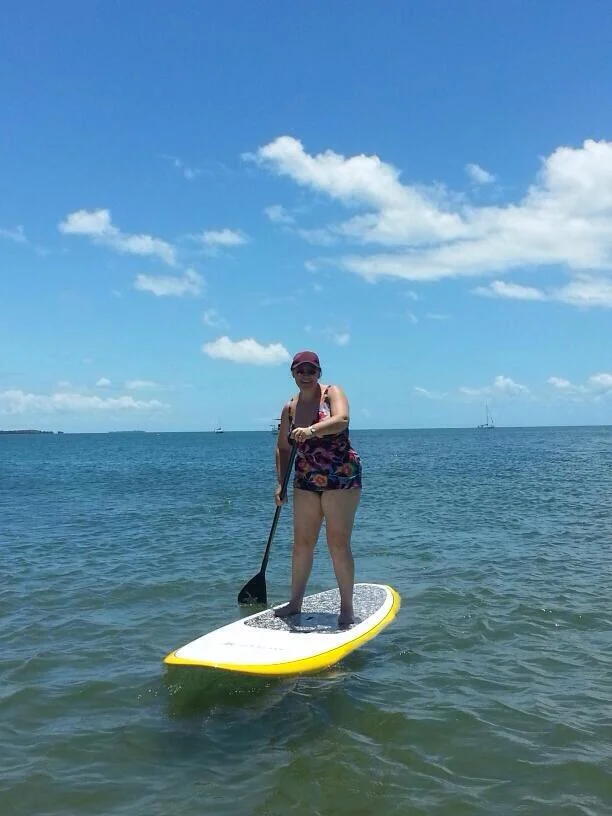 Here she is conquering her fear and in complete freedom!