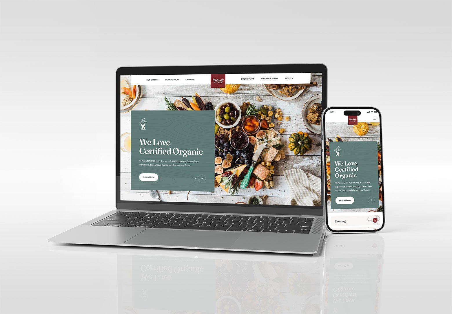 Market District Website (Desktop & Mobile)