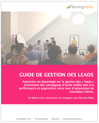 Planning Média vous offre un guide de Gestion des Leads.