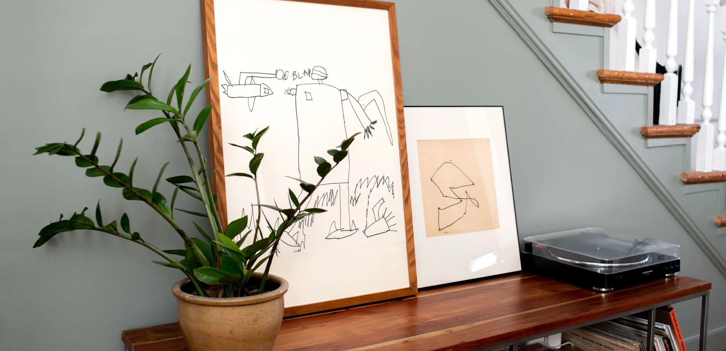 How to turn kid art and drawings into modern art worthy of your wall