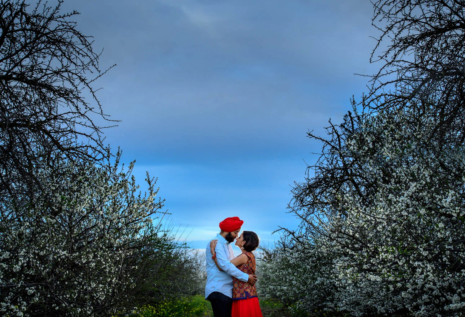 San Jose spring engagement session