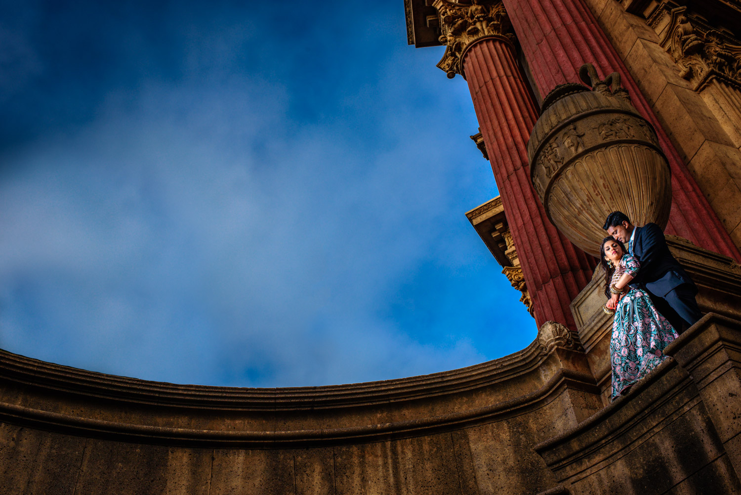 Palace of Fine Arts Indian engagement session
