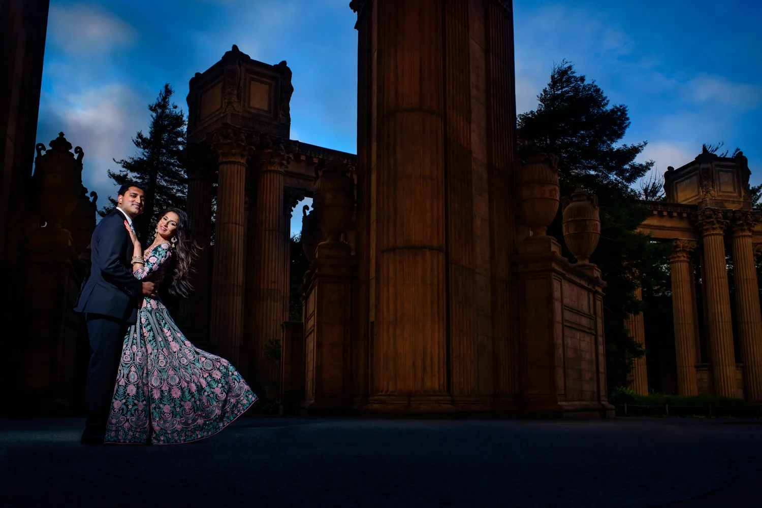 Palace of fine Arts Indian engagement session