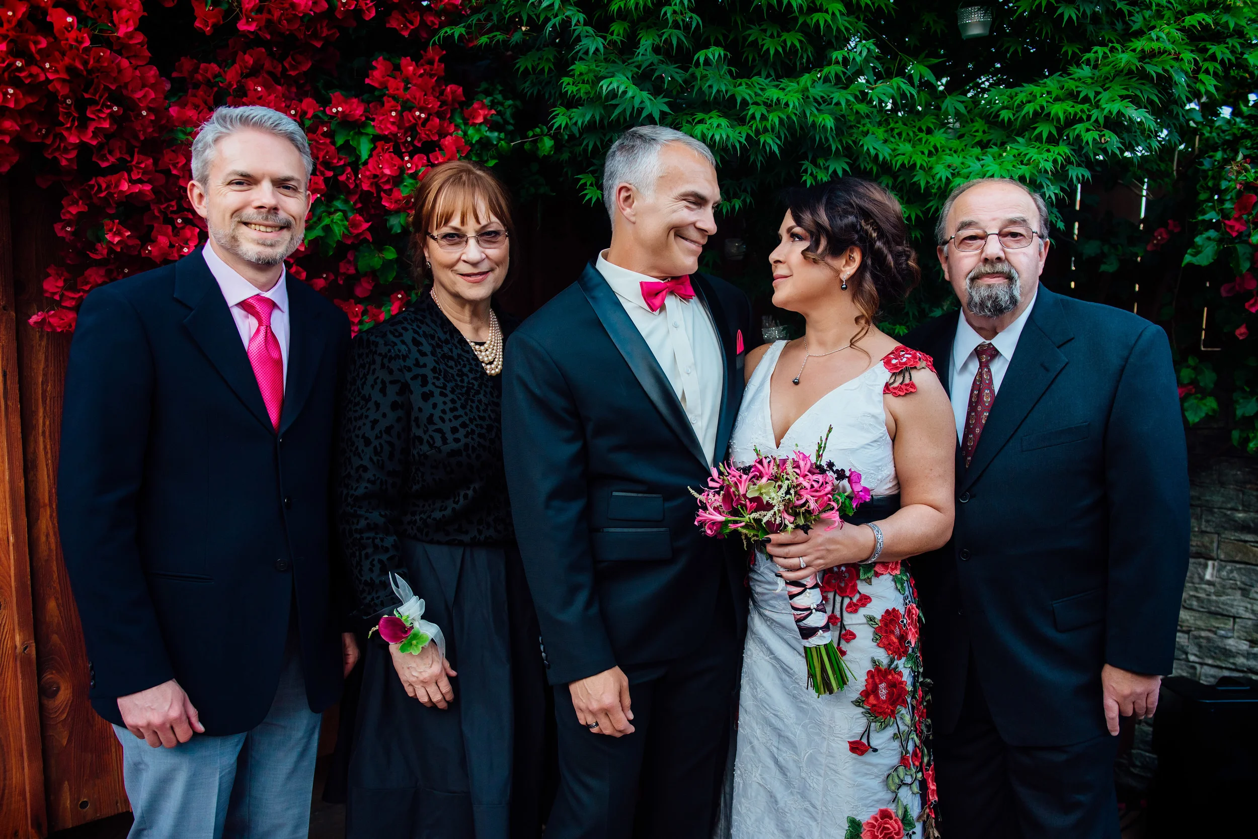 Intimate backyard bay area wedding