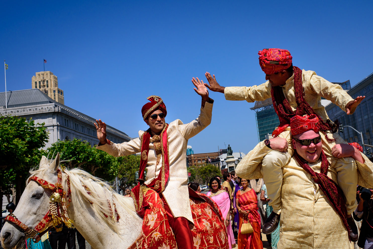 baraat at San Francisco City Hall