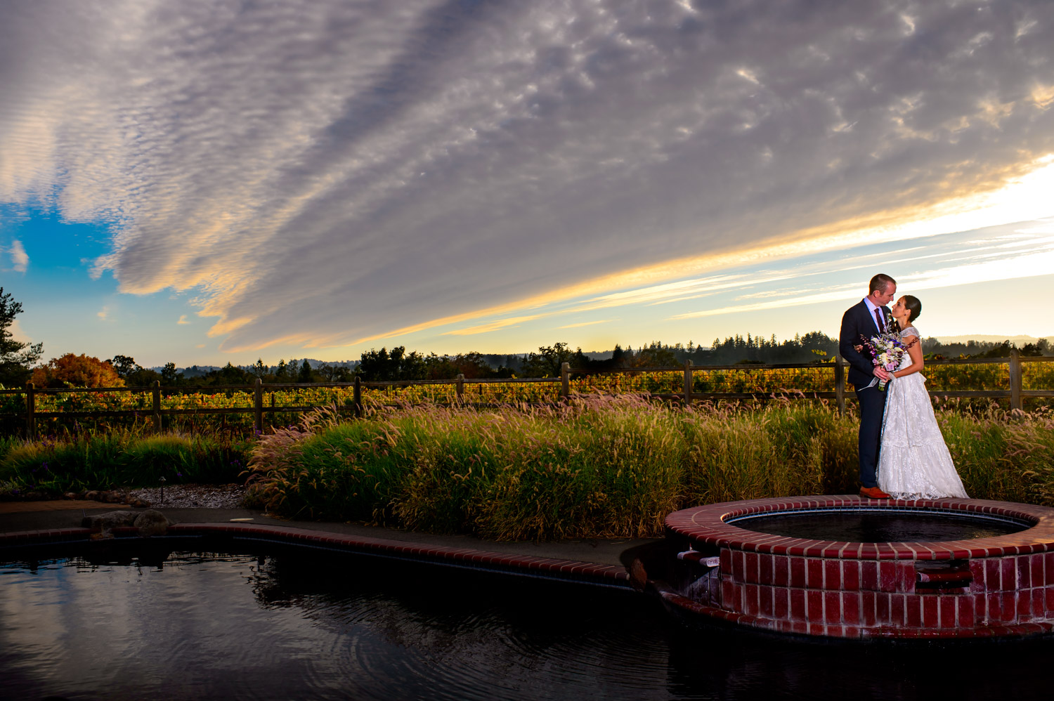 De Loach vineyards Santa Rosa Winery wedding
