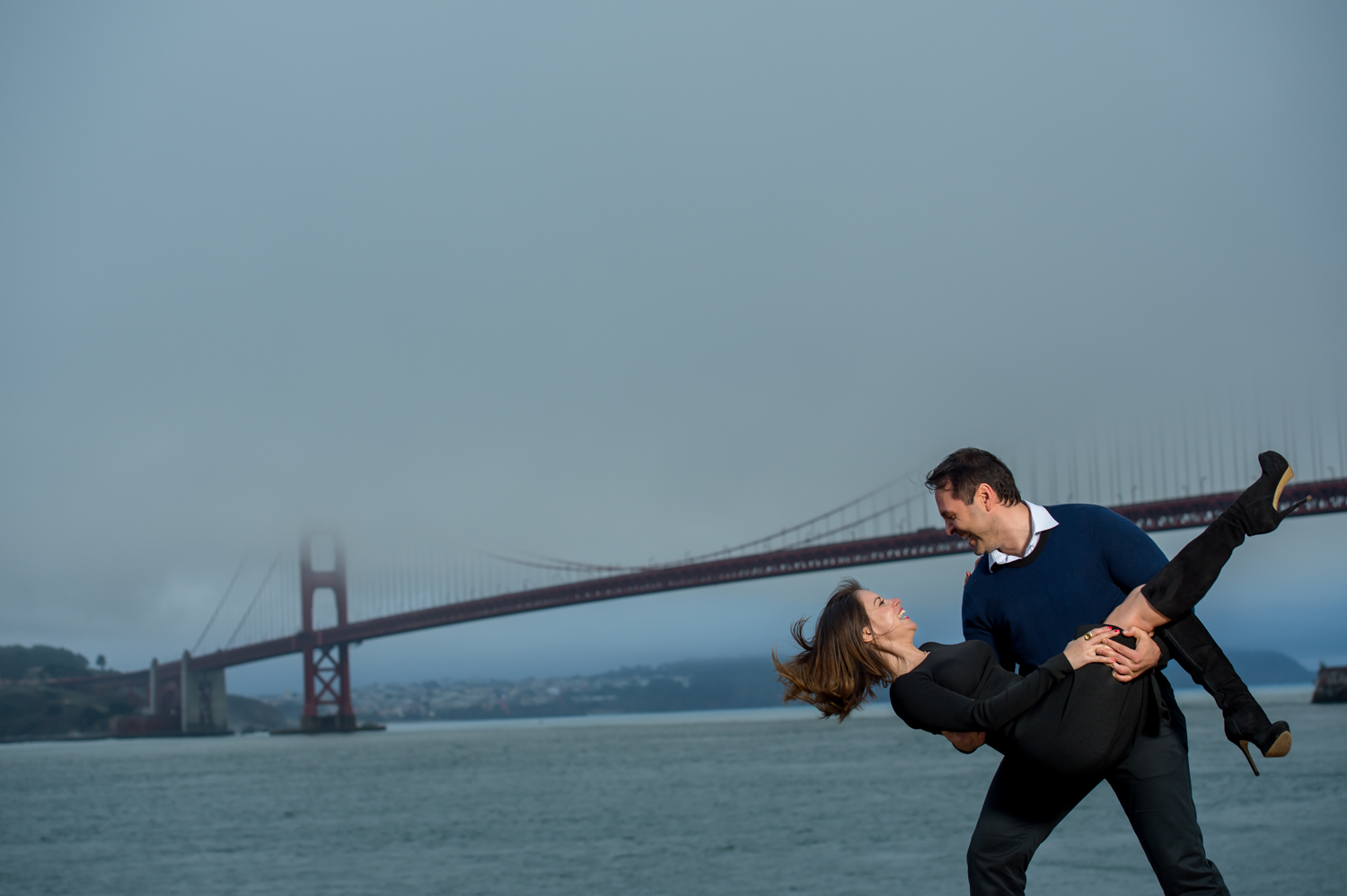 Golden Gate Bridge San Francisco Engagement shoot