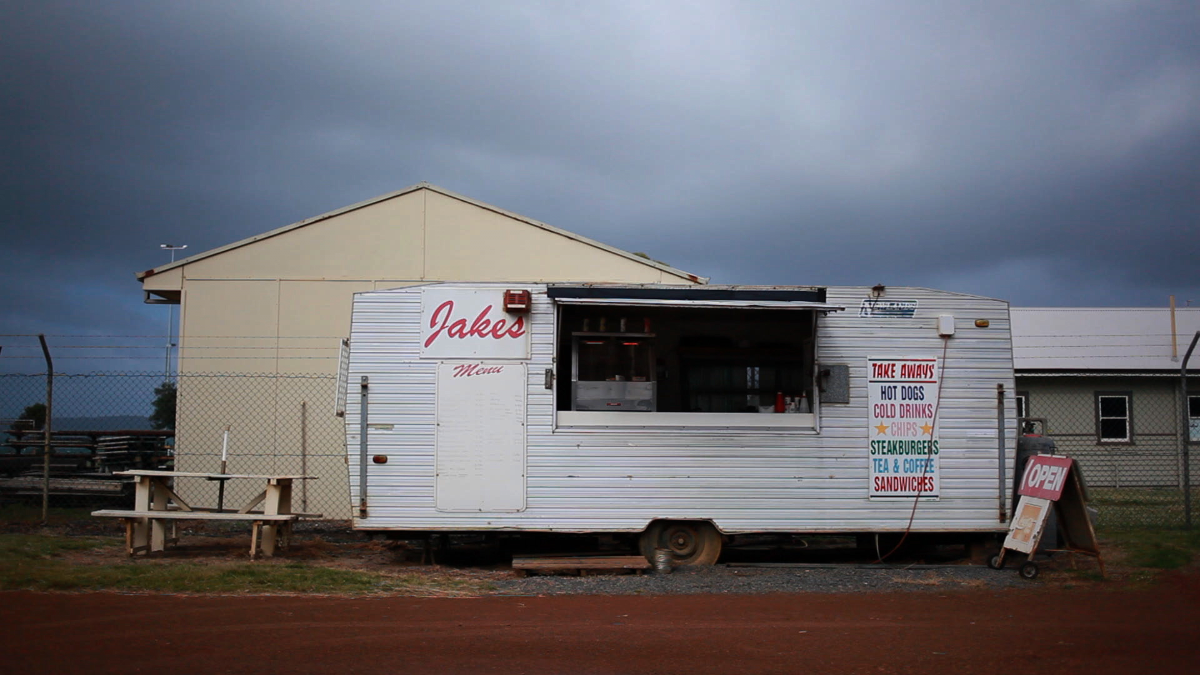 We were filming 'Jake's Caravan' when the AFP rocked up in Albany.