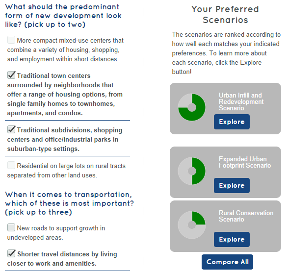 Users get instant visual understanding of plan options.