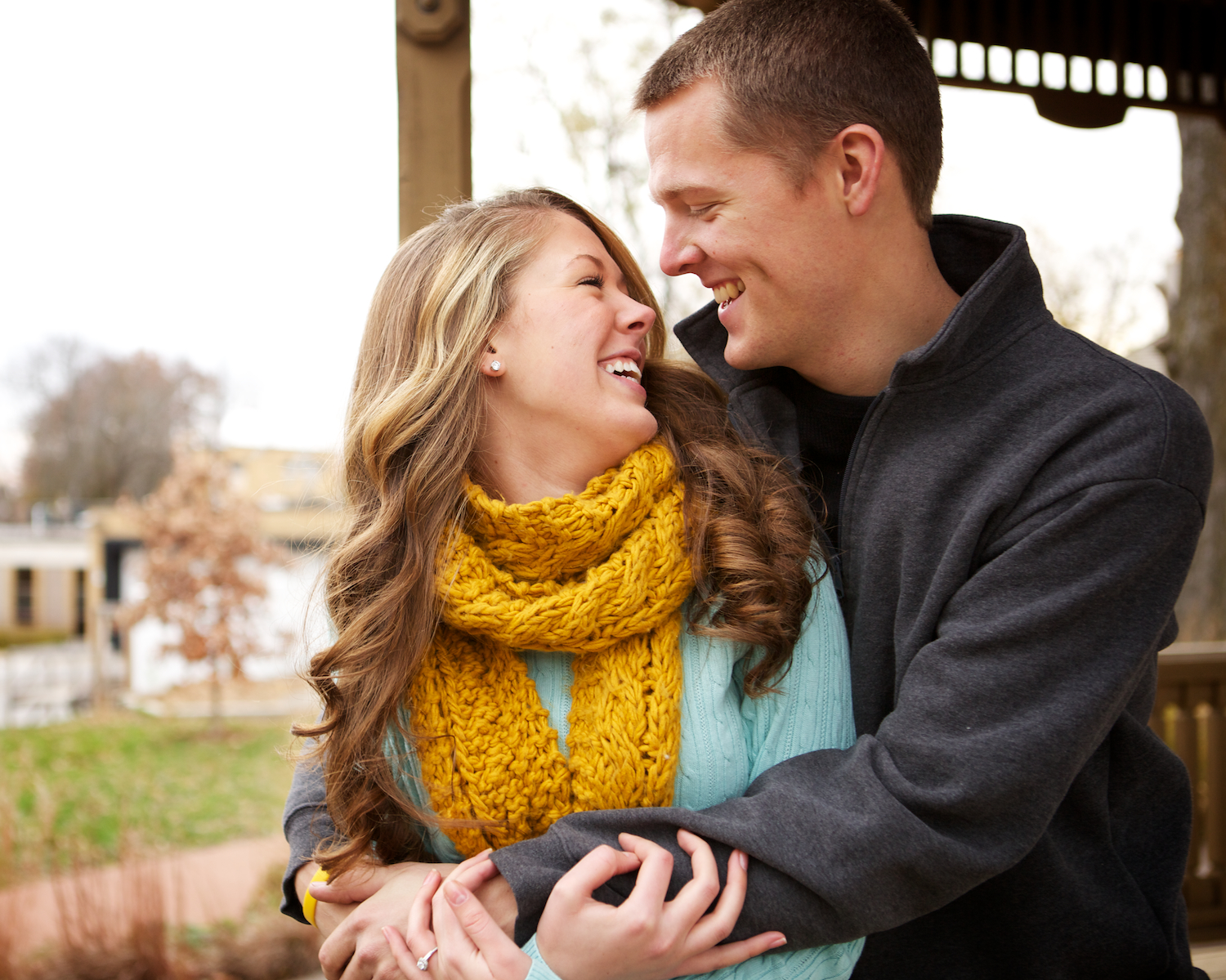 I owa Fire Station in Windsor Heights. Engagement session at the fire station with a fire fighter.