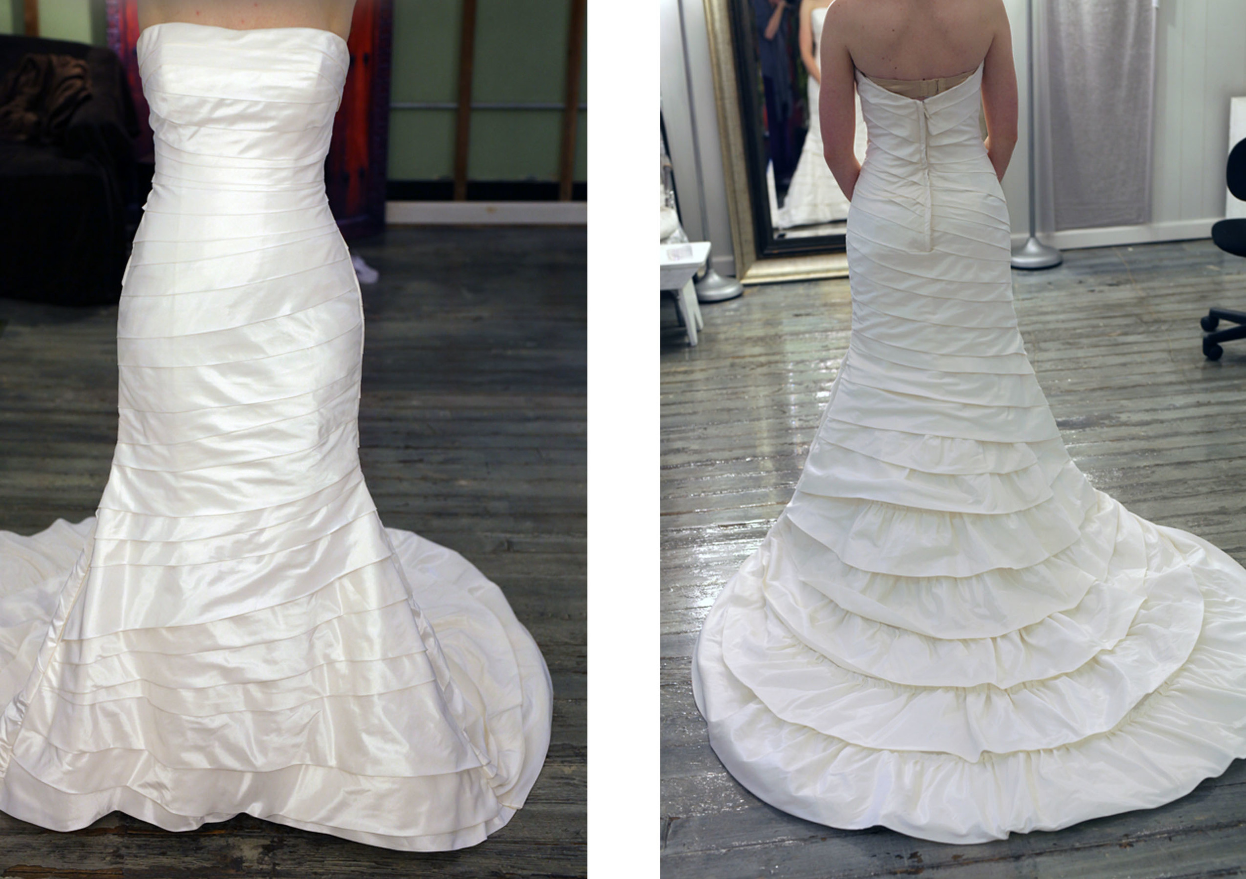 Hers' the effects of stage 1 of the fitting process. &nbsp;There are still some repairs to be made, (missing buttons).