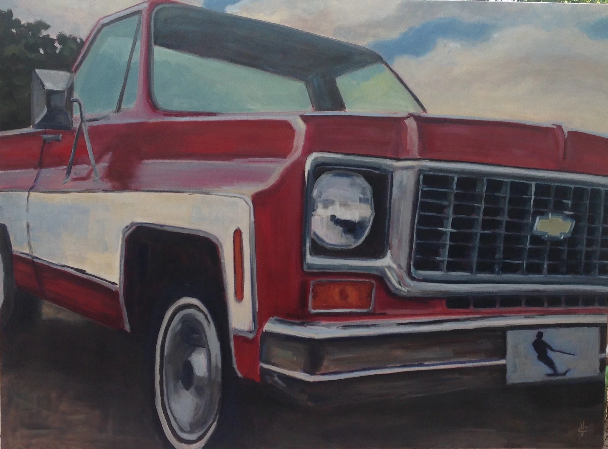  Brian’s Chevy  30 x 40 Oil on Canvas  SOLD 