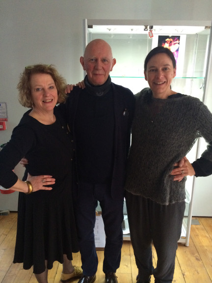 Andrea, Robert and Sarah in the gallery