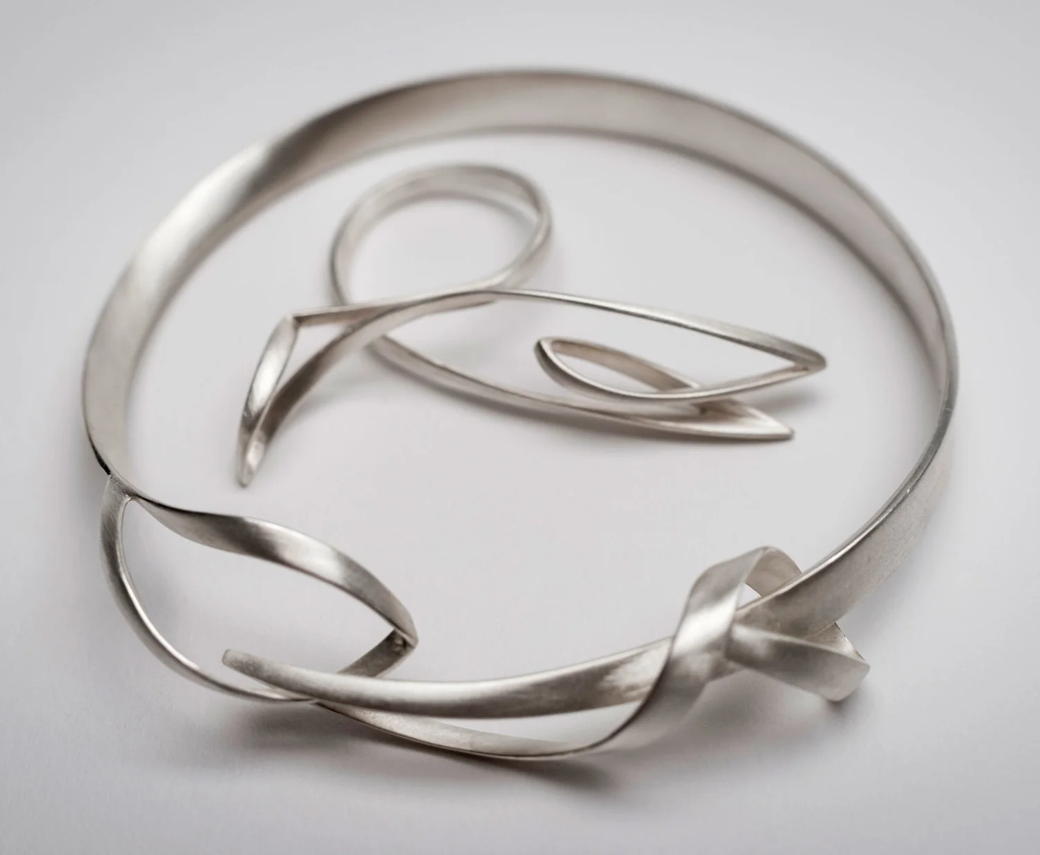 Sarah Warsop, Then. And then, bangle and ring, silver, 2014