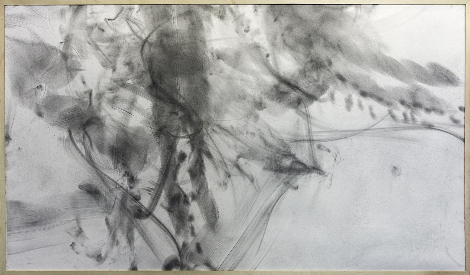 What Isn't Here Hasn't Happened 1b, graphite on paper, 1.4 x 2.4m. £4,500 unframed