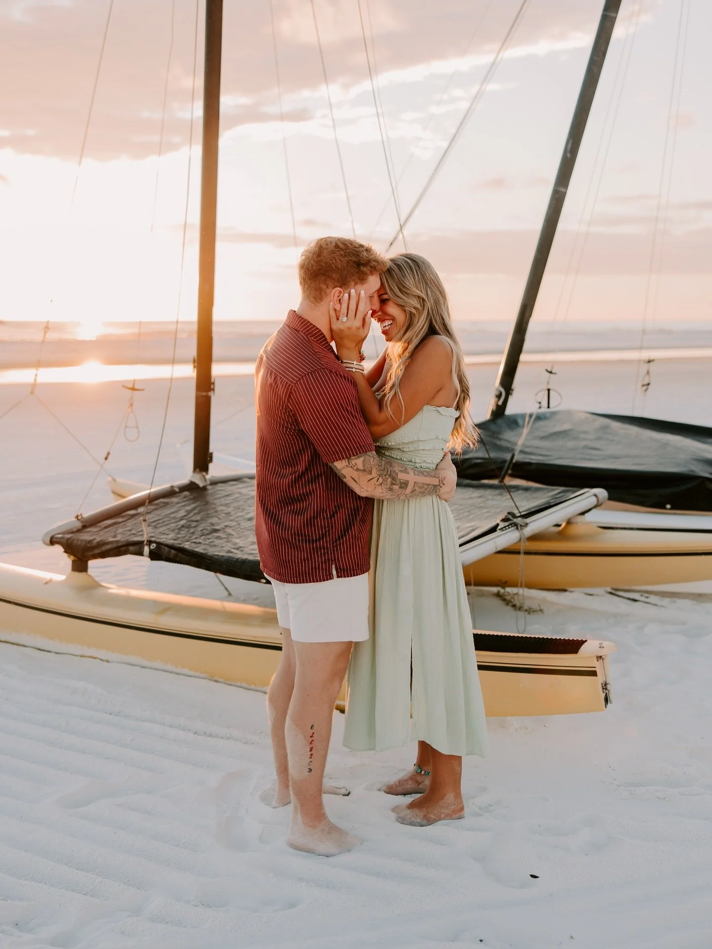 a question written in the sand changed their lives 🤍 so happy for danny &amp; sophia!