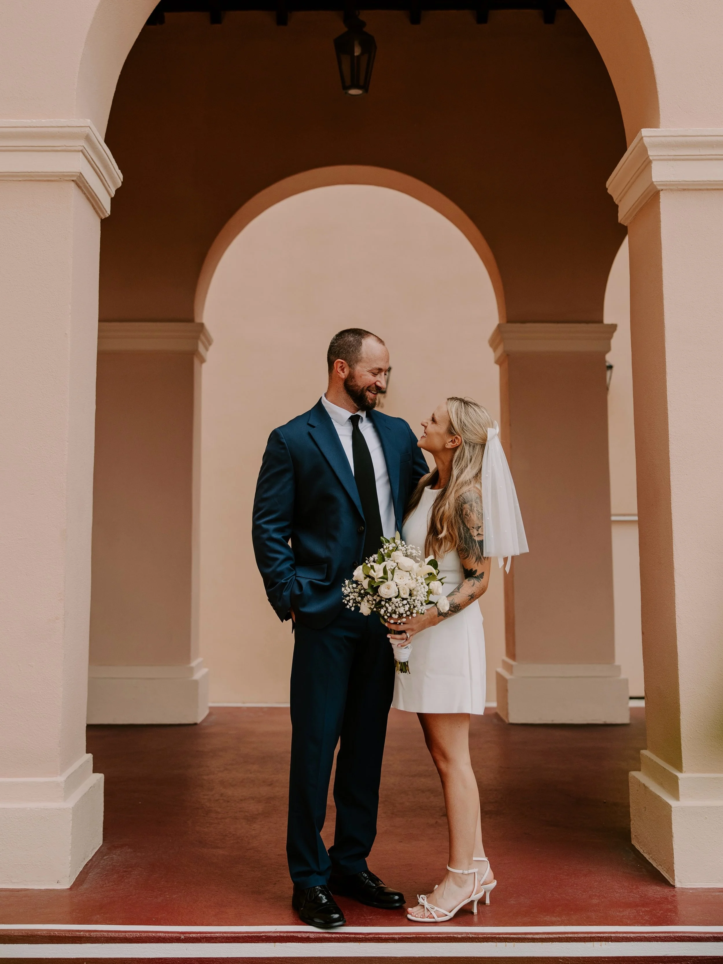 johnny + sarah&rsquo;s courthouse wedding was so precious 🥰 I love these special days so much!