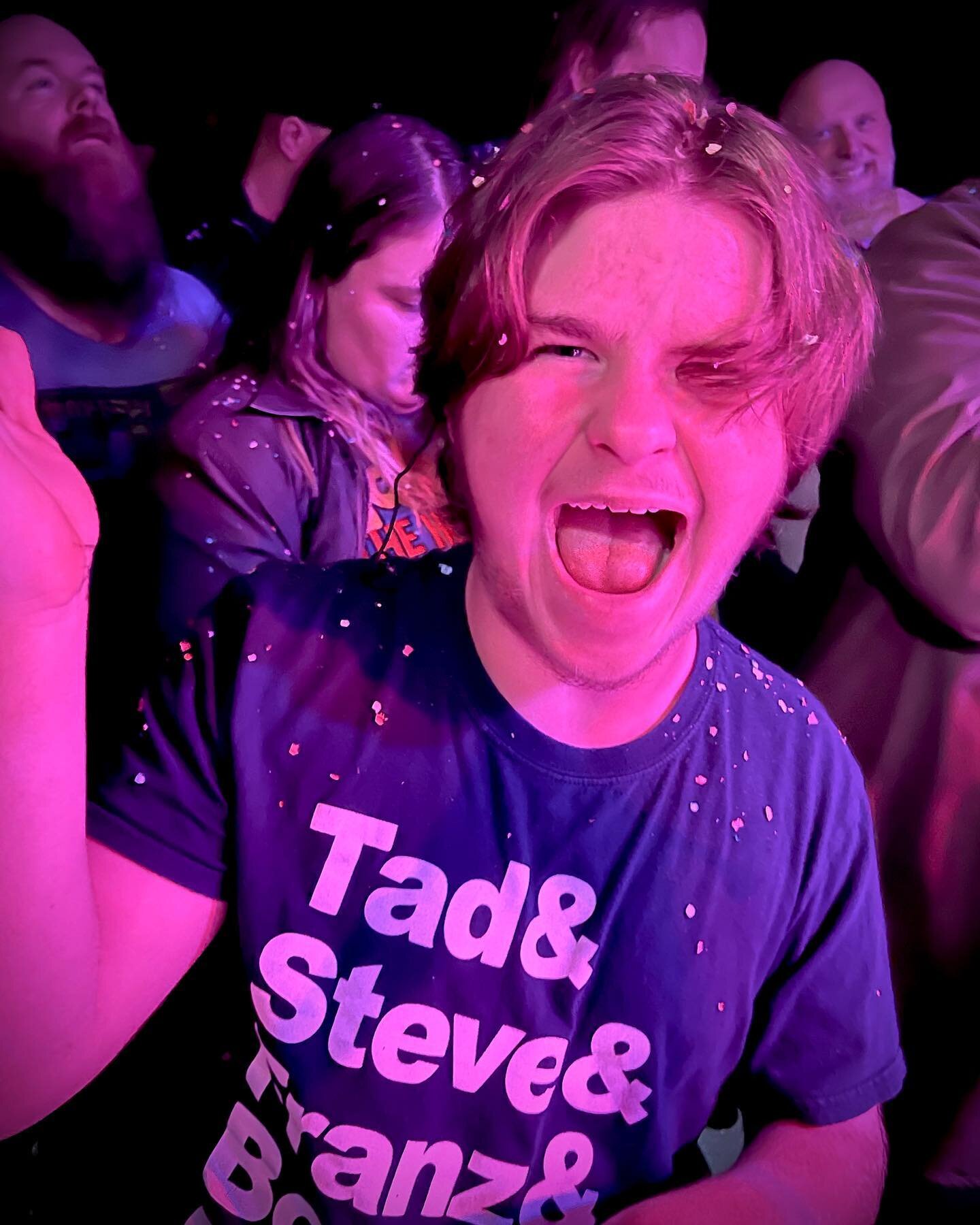 This. This is an almost 15 year old kid who had the time of his life seeing @theholdsteady twice in Minneapolis for a birthday surprise from mommy and me. We had a little fun too. We love you @levoneps