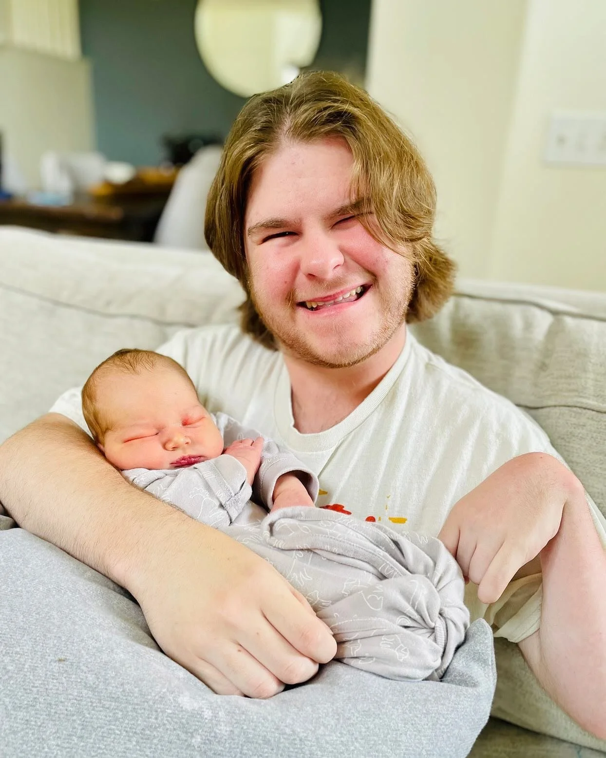 A little late in posting about our beautiful new Grandson Beau. He&rsquo;s perfect. And so is his Unkie Lee, seen here also so very happy. It&rsquo;s Levon&rsquo;s 17th birthday today and he is just the most wonderful, smart, funny, cool, amazing 17 