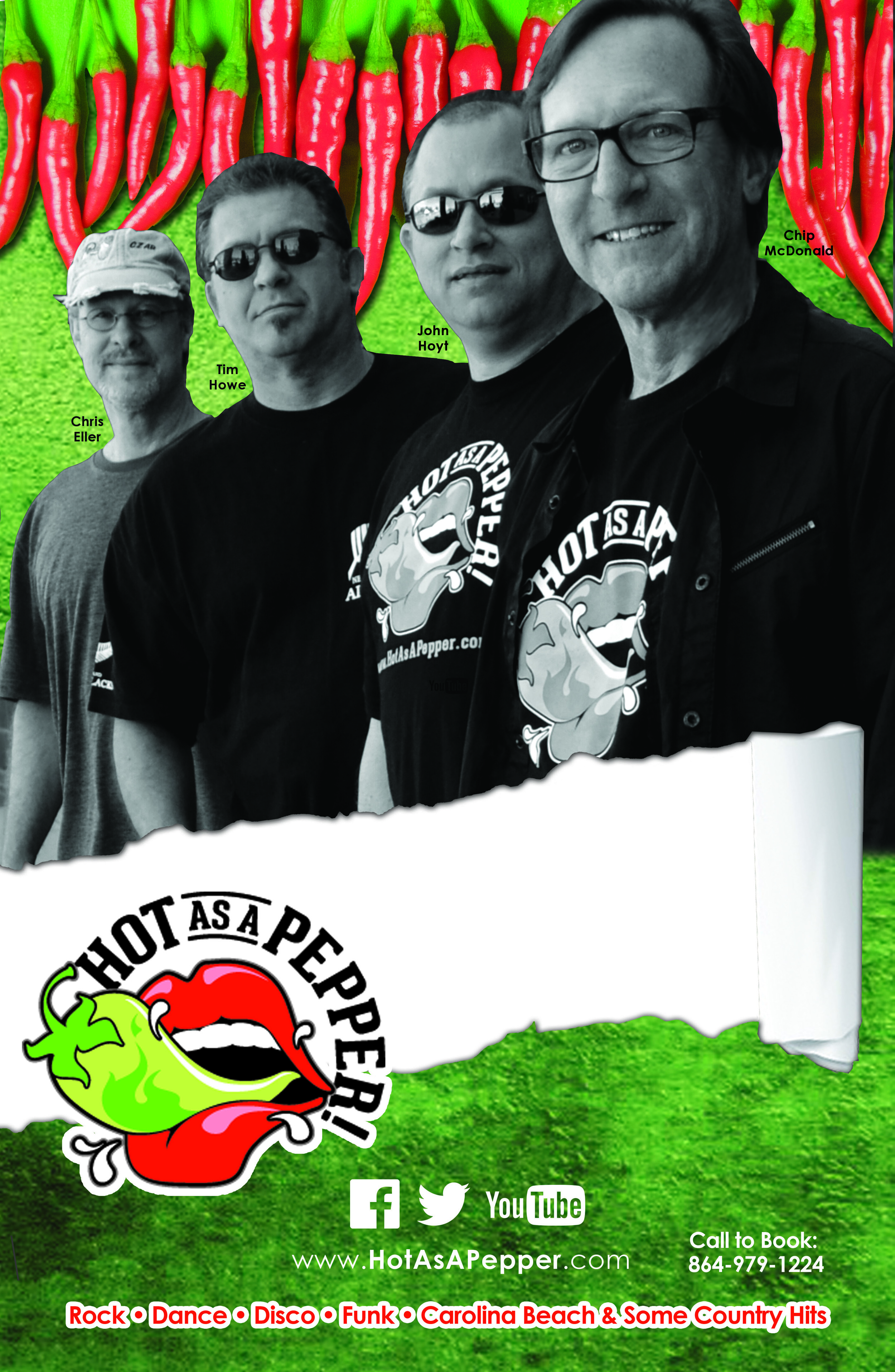 Hot As A Pepper Band Promo Poster