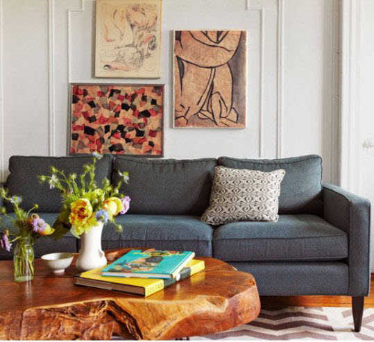 Knowles' Carroll Gardens Apt. Photo Credit: Paul Costello. via Elle Magazine 