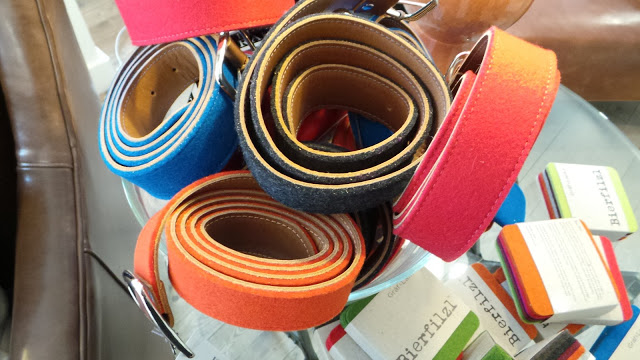 Colorful Felt Belts at Peaks & Rafters