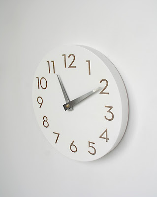 Modern Numbers Clock , Uncommon @ Etsy - $65