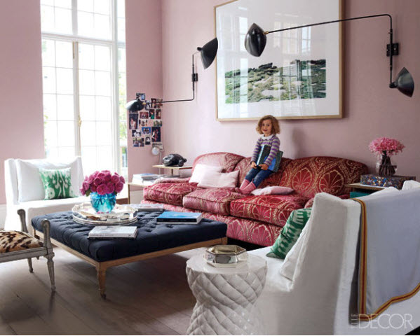 George Smith Sofa. via Elle Decor