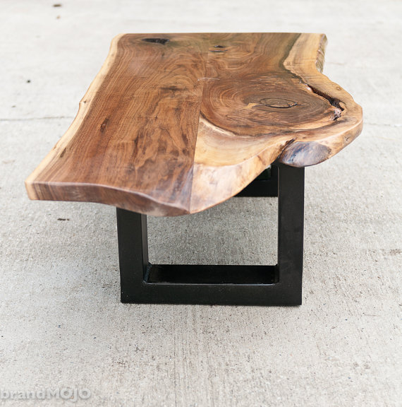  Acero Steel Base Coffee Table - BrandMojoInteriors ($950), Etsy.com