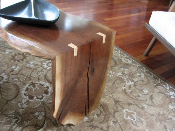 Black Walnut Folded Slab Coffee Table - BrentGableWoodworks ($1,200), Etsy.com