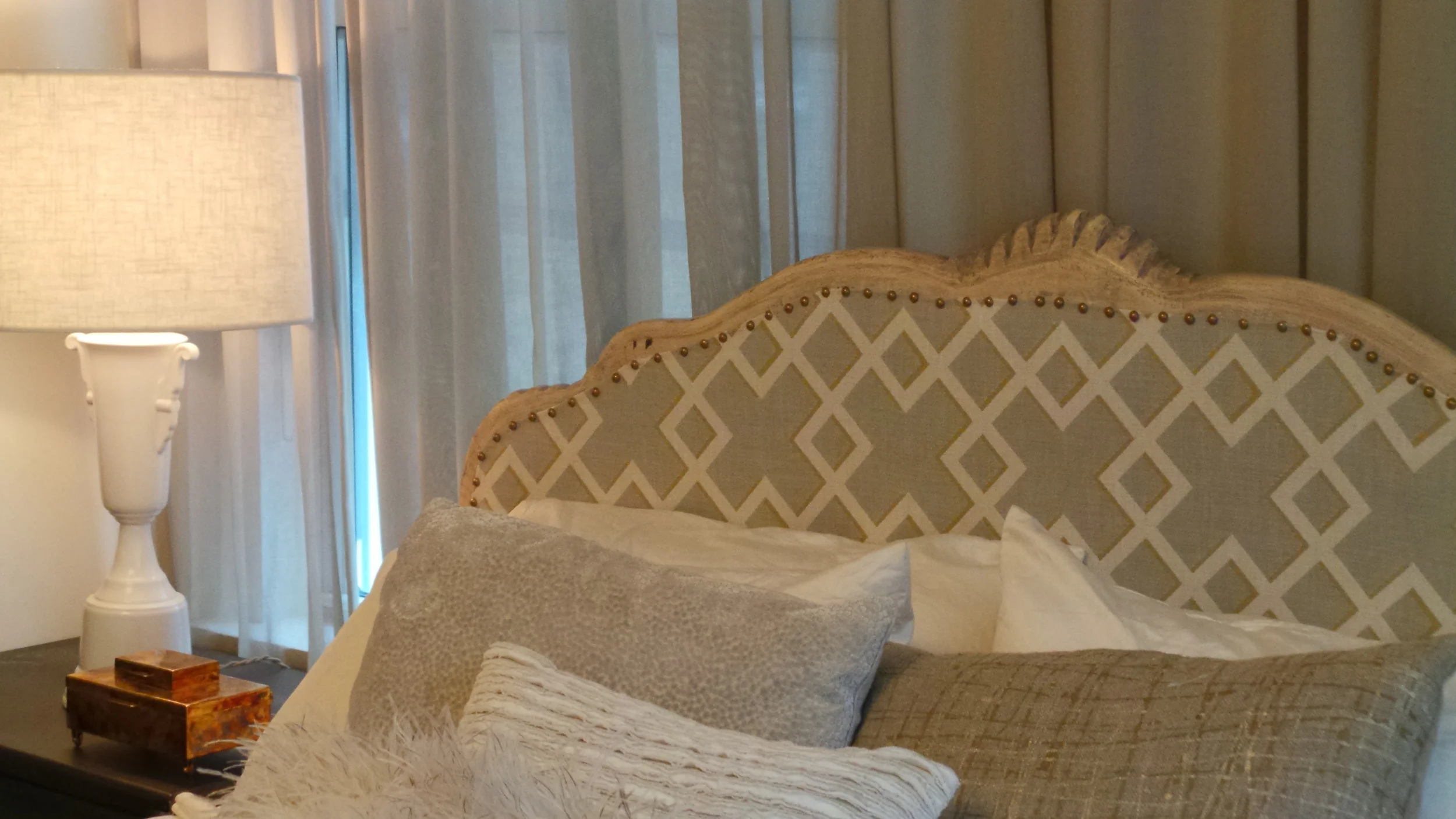 DIY Upholstering a Scalloped Trim Headboard — Common Bond Design