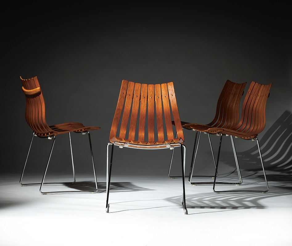 Scandia Jr. Chairs by Hans Brattrud (1960), part of the Norwegian Icons collection.