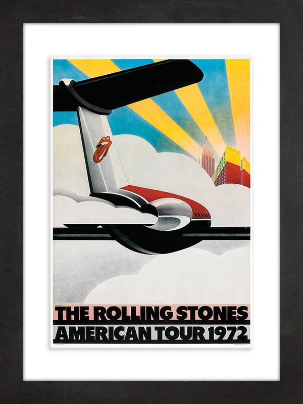The Rolling Stones, 1972 This poster for the Rolling Stones' 1972 American tour, in support of its "Exile on Main St." album, comes from the band's personal archives and became part of a 2016 Rolling Stones exhibit at London's Saatchi Gallery that later traveled to venues around the world.