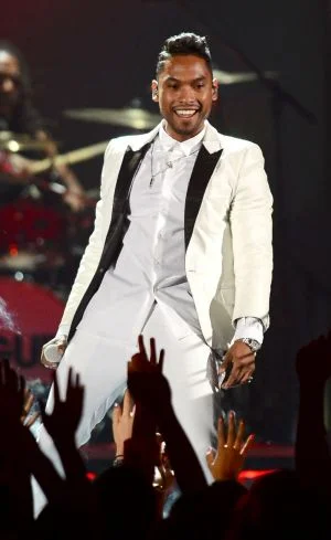 Miguel smiling and looking fucking stunning and gorgeous on stage at the 2013 Billboard Music Awards.jpg