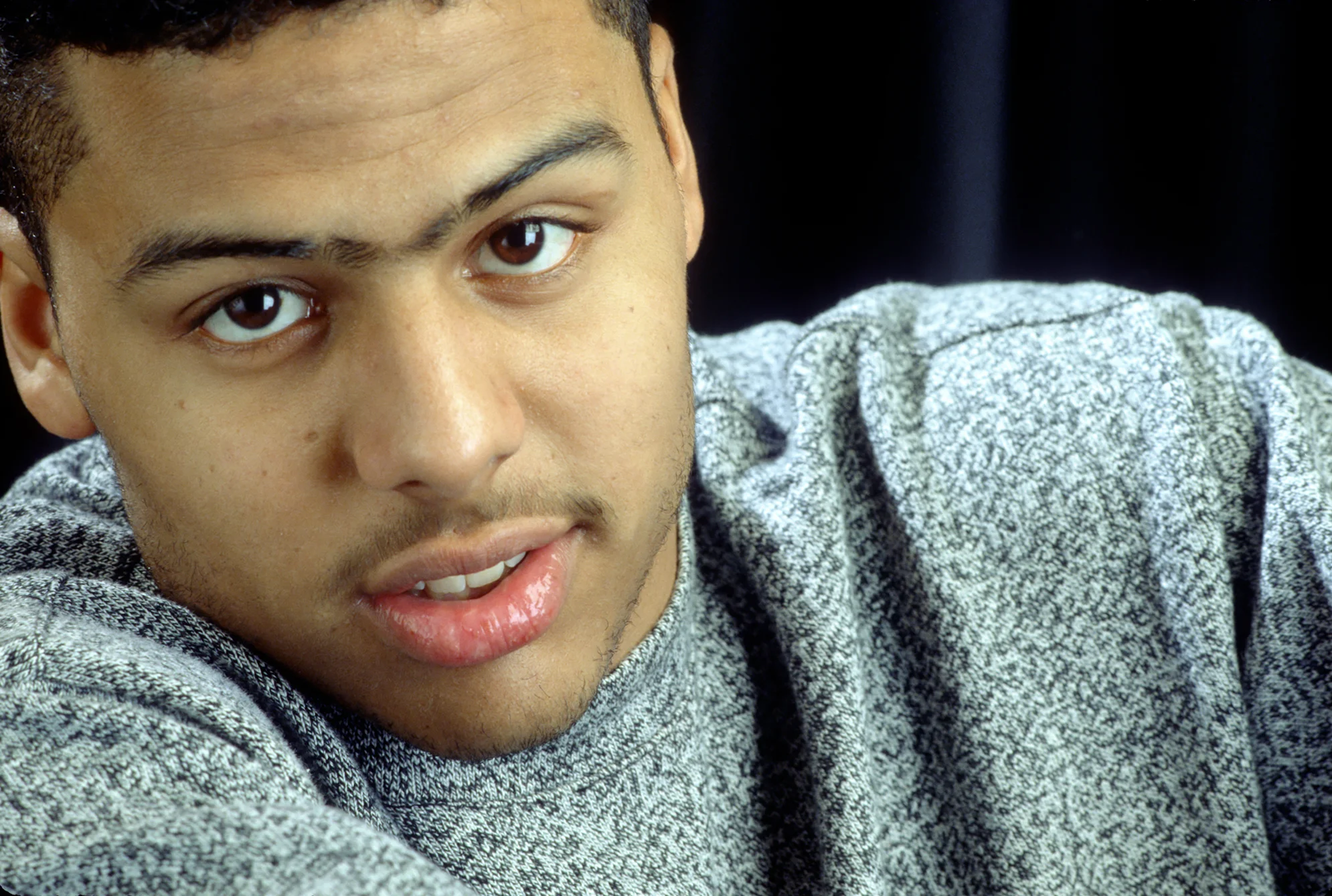 a close up on Al B Sure's beautiful face and his gorgeous brown eyes.jpg