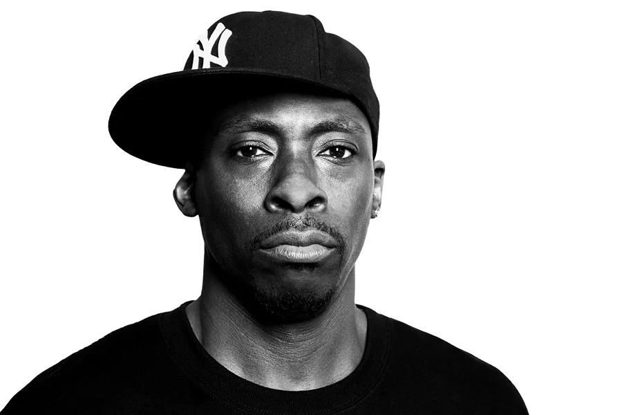 Pete Rock looking hot in a greyscale close up pic of his face.jpg