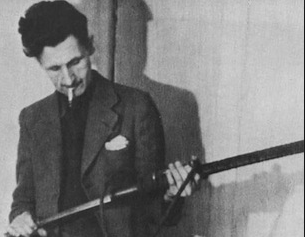 George Orwell with a gun. 