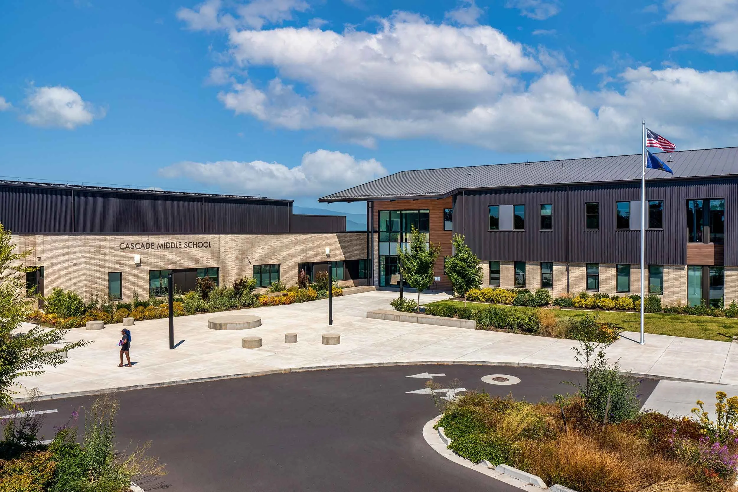 Aerials of Cascade Middle School