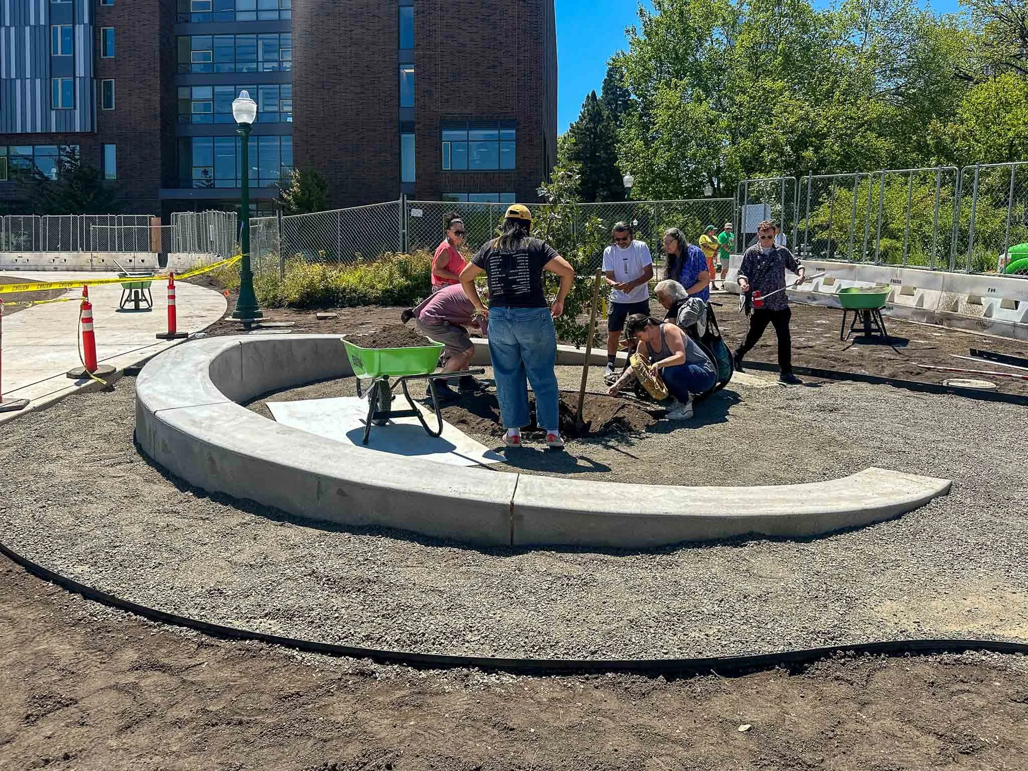 Tree Blessing for Project Under Construction at UO