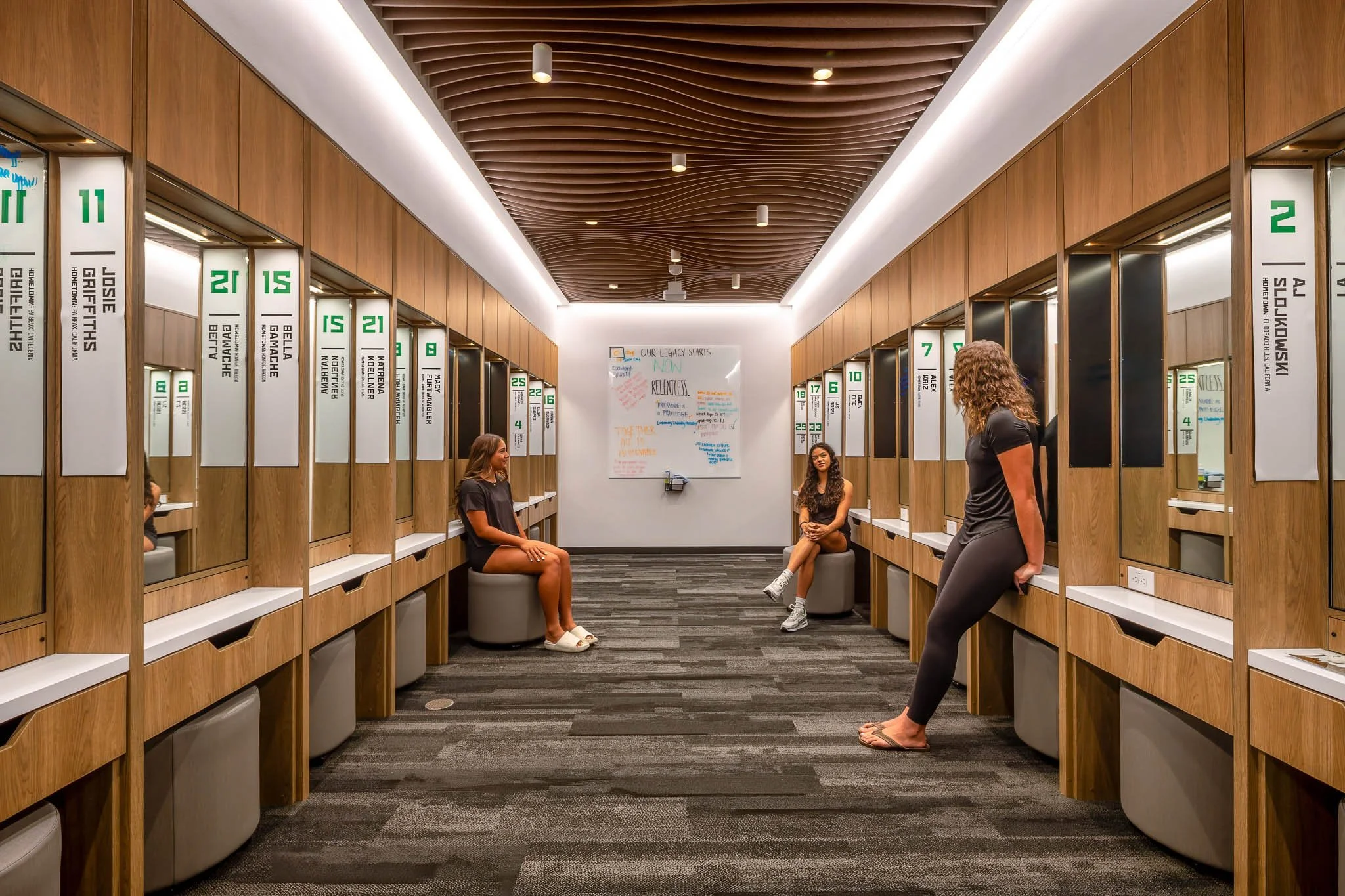 New Imagery: UO Women's Beach Volleyball Locker Room