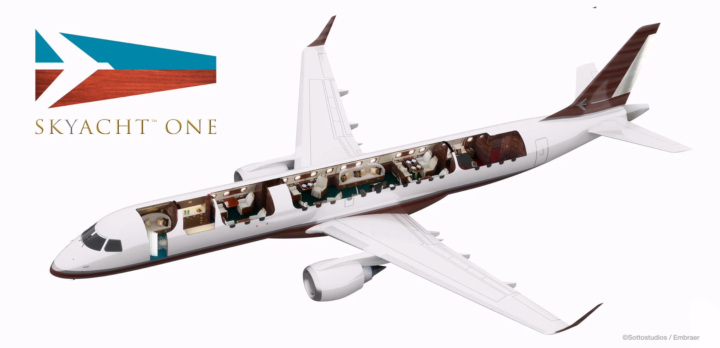 Embraer Lineage 1000E.