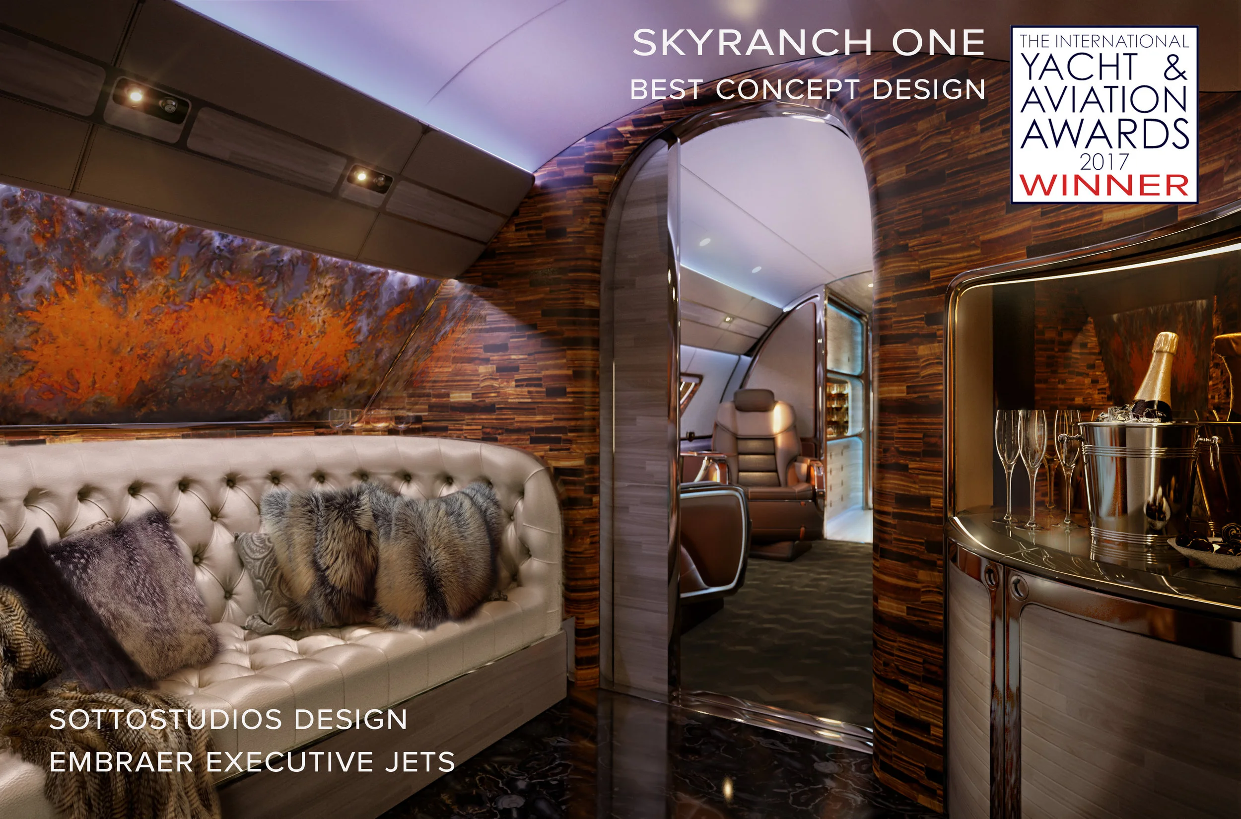 The entry as it will look in Embraer's flagship lineage 1000e. 