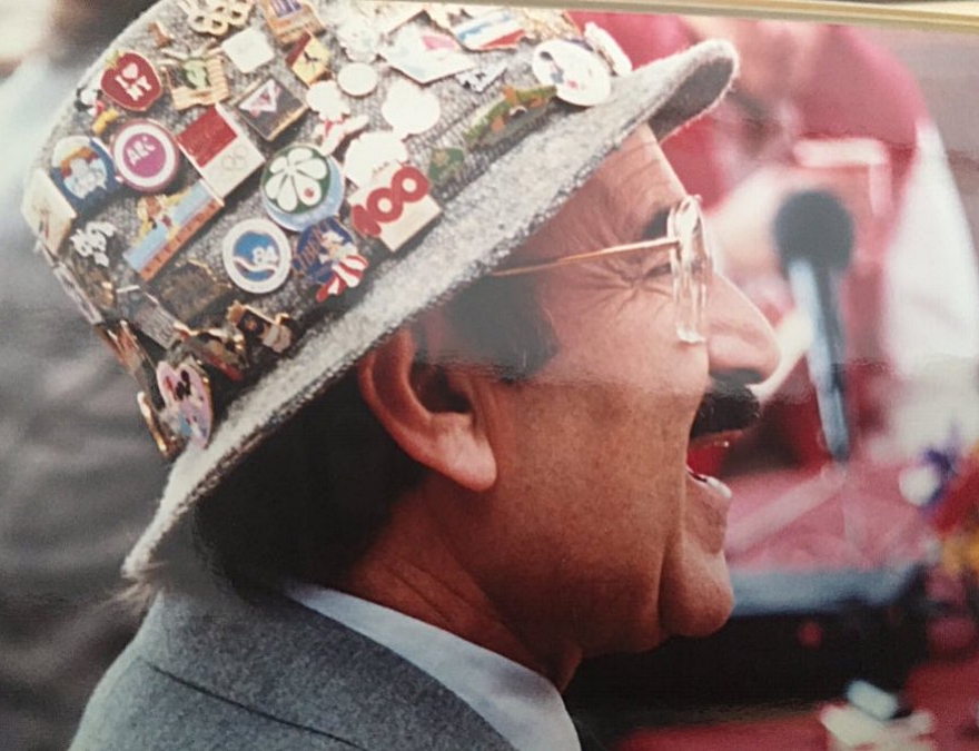 Donning his legendary hat of pins, Marty was a fan as well as a leader. 