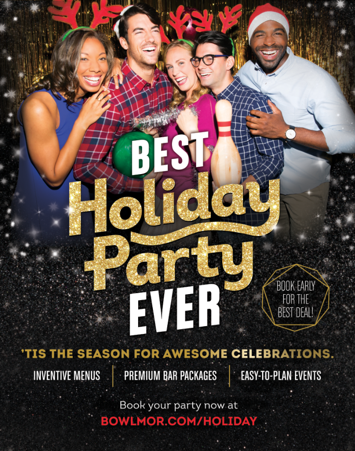 2018 Bowlero Holiday Poster