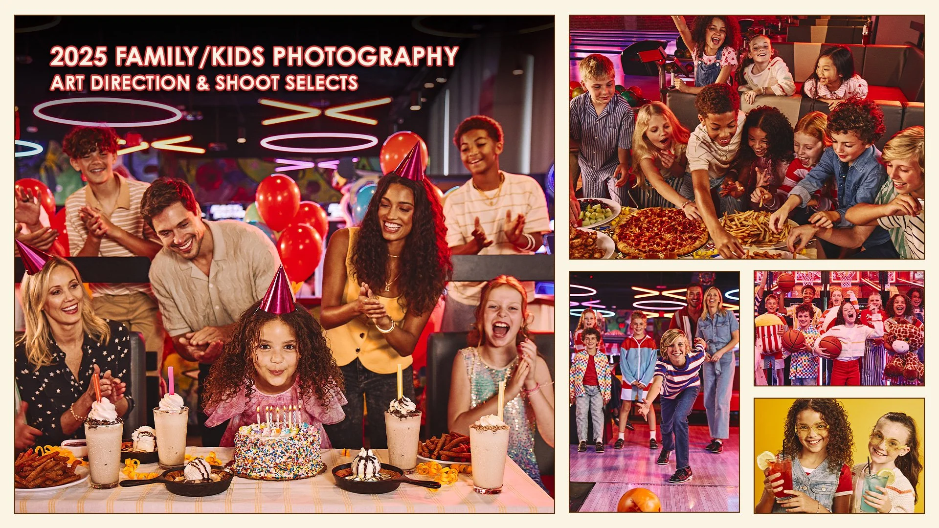 Bringing the same energy to birthdays and family outings, with a look that felt playful without becoming a separate brand.

Four-day photo & video production · Lucky Strike Miami