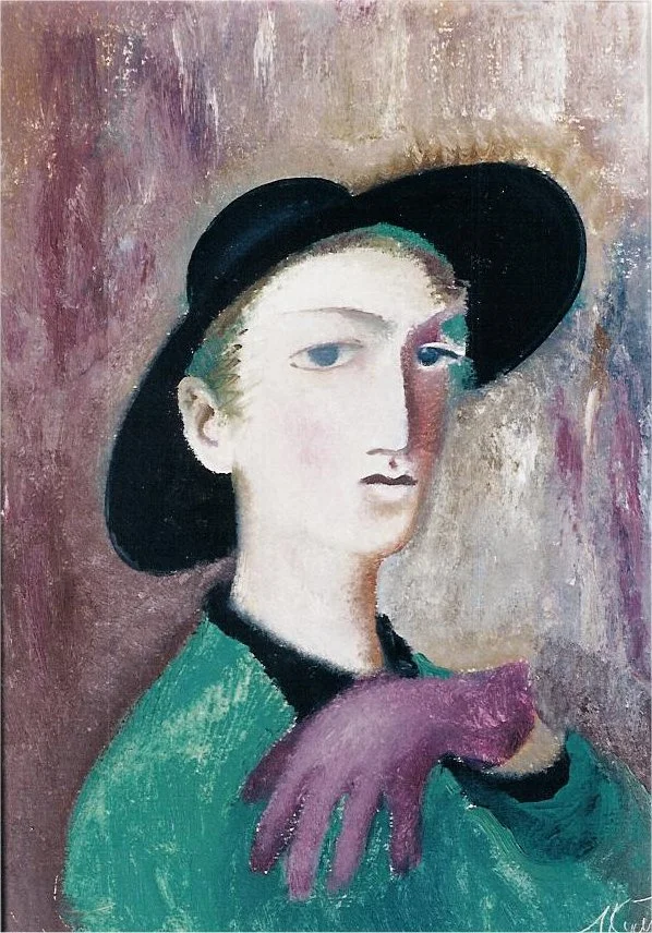 Self-portrait, 1991, oil/cardboard, 68х49