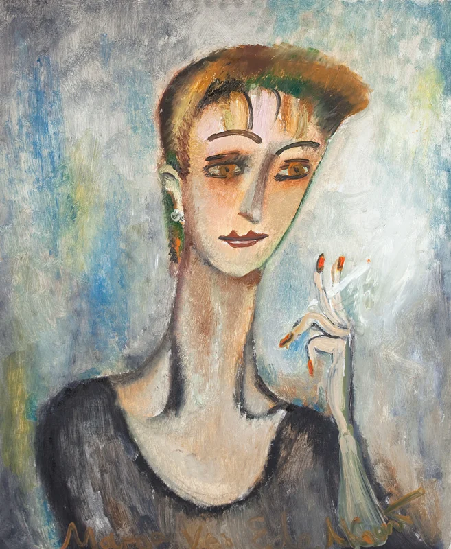 Marge, 1996, oil/cardboard, 60x50