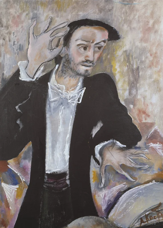 Valery Gergiev, 1995, oil/canvas, 120х110